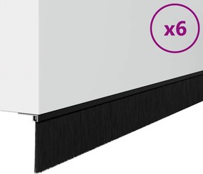 vidaXL Σφραγίδες πόρτας με βούρτσες που προσαρτώνται 6 τμχ. 100 cm