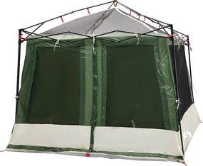 vidaXL Σετ Σκηνών Κατασκήνωσης 2 pcs Πράσινο Ταφτάς και Υφάσματα