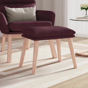 vidaXL Υποπόδιο Μοβ 45 x 29,5 x 35 εκ. Υφασμάτινο