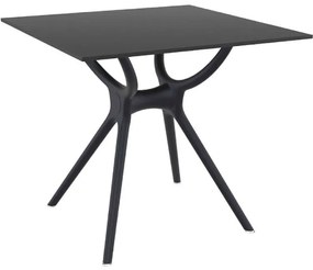 Τραπέζι Air 80Χ80Εκ. Black Laminate 12Mm