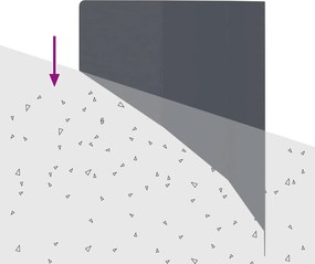 vidaXL Περίγραμμα γκαζόν 100 x 45 cm Ατσάλι Ανθρακί