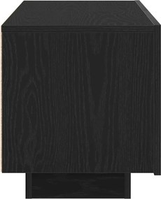 vidaXL Ντουλάπι TV 100 x 35 x 40 εκ Μαύρη Οξυά Επεξεργασμένο Ξύλο