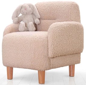 Πολυθρόνα Παιδική Cobie Teddy 209FLF1428 49x51x57cm Powder