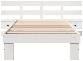 VidaXL Σκελετός Κρεβατιού Λευκό 90 x 200 cm Στερεά ξυλεία πεύκου