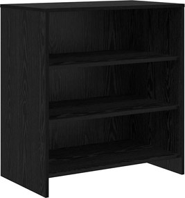 vidaXL Πλαϊνό γραφείο με συρτάρι 3 pcs Μαύρη Οξυά 70 x 41 x 75 εκ.