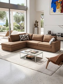 Γωνιακός καναπές Must-Δεξιά-295φ 230β εκ.-MInk