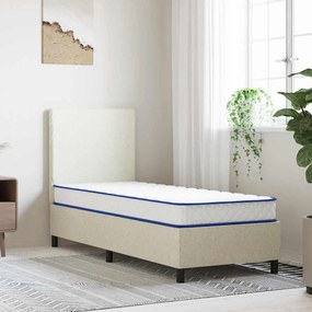 vidaXL Στρώμα με Αφρό Μνήμης Λευκό 80x200x17 εκ. μαλακό