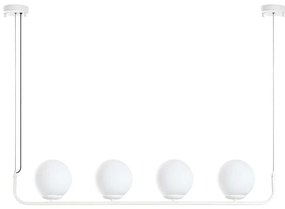 Φωτιστικό Οροφής - Ράγα Faruk 942FLG2531 100x15x110cm 4xE14 40W White Opviq