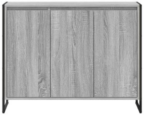 vidaXL Βοηθητικό ντουλάπι Γκρίζο Σονομα 96,5 x 30 x 75 εκ