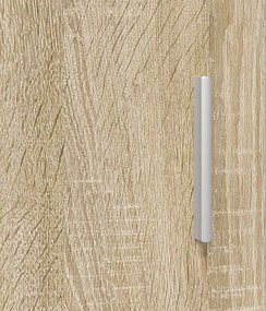 vidaXL Πλαϊνό γραφείο Sonoma Δρυς 98,5 x 33 x 80 εκ Επεξεργασμένο Ξύλο
