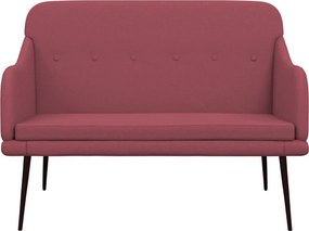 vidaXL Πάγκος Μπορντό 110x76x80 εκ. Υφασμάτινος