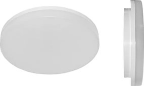 Led πλαφονιέρα στρογγυλή 24W 230V 4000k ενδιάμεσο λευκό φως 2400lm στεγανή IP54