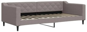 Καναπές Κρεβάτι Taupe 90 x 200 εκ. Υφασμάτινος - Μπεζ-Γκρι