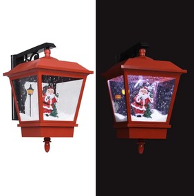 vidaXL Φωτιστικό Τοίχου με Άγιο Βασίλη Κόκκινο 40 x 27 x 45 εκ. LED