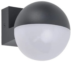 Φωτιστικό Τοίχου Looma 5138002118 3000K 800lm 10x13x10cm Dark Grey Lutec