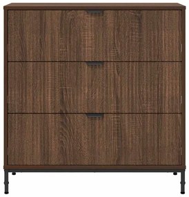 vidaXL Πλαϊνό γραφείο Καφέ δρυς 79.5 x 33 x 82 εκ Επεξεργασμένο ξύλο