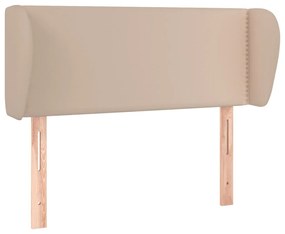 vidaXL Κεφαλάρι με Πτερύγια Καπουτσίνο 83x23x78/88 εκ. Συνθετικό Δέρμα