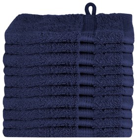 vidaXL Πετσέτες 10 pcs Ναυτικό μπλε 15 x 21 cm Βαμβάκι