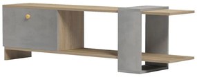 Έπιπλο τηλεόρασης Standi σε sonoma-γκρι cement απόχρωση 120x25x36.8εκ 120x25x36.8 εκ.