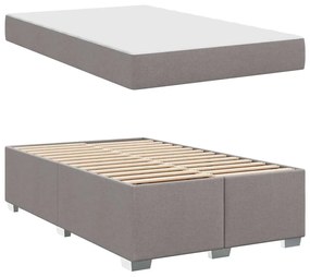 vidaXL Σκελετός Κρεβατιού Taupe 120 x 200 cm ύφασμα