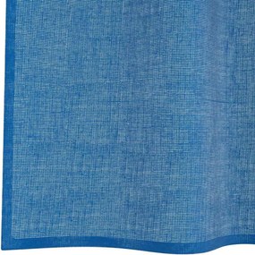 vidaXL Voile κουρτίνες με ροδέλες 2 τεμάχια Μπλε Ρουά