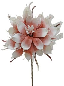 Λουλούδι Λευκό-Ροζ Art Et Lumiere 110εκ. 07716
