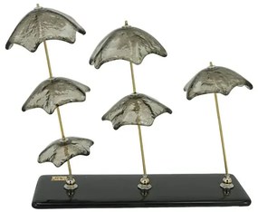 MarHome ΓΥΑΛΙΝΟ ΦΟΥΤΖΙ ΟΜΠΡΕΛΕΣ ΚΑΦΕ - 22x8x21cm  S1084-OMRELES KAFE