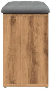 Πάγκος παπουτσιών Artisan Oak 82x32x50 cm Κατασκευασμένο ξύλο - Καφέ
