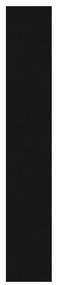 Παπουτσοθήκη με Καθρέφτη 3 Επιπέδων Μαύρη 63 x 17 x 102,5 εκ. - Μαύρο