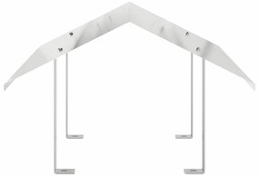 vidaXL Καπνοδόχος Ασημί 60 x 60 x 38 cm Ανοξείδωτο ατσάλι