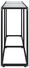 vidaXL Τραπέζι Κονσόλα Διαφανές 160 x 35 x 75,5 εκ. από Ψημένο Γυαλί