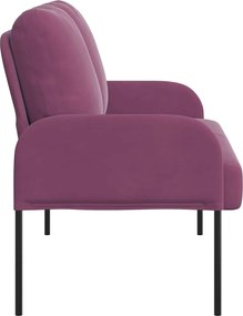 vidaXL Καναπέδες με μαξιλάρι 110cm Μοβ Κόντρα πλακέ