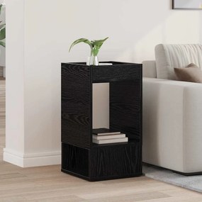 vidaXL End Table Μαύρη Οξυά 30 x 30 x 56 εκ. Επεξεργασμένο ξύλο