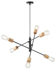 Φωτιστικό Οροφής Πολύφωτο Eurolamp Edison 144-30122