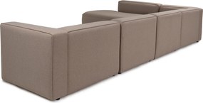 Corner Sofa Mora (X-Oval-L1-O1-O1-R1) Light Brown