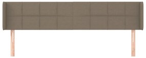 vidaXL Κεφαλάρι με Πτερύγια Taupe 183x16x78/88 εκ. Υφασμάτινο