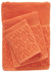 Σετ Πετσέτες 3τμχ Polycotton Best 0787 Κοραλί Das Home