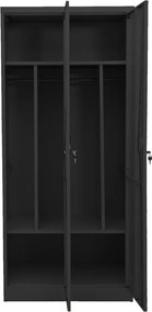 vidaXL Ντουλάπα Ανθρακί 80 x 50 x 180 εκ. Ατσάλινη