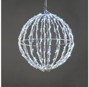 Λαμπάκια Σειρά 3D Ball Σχέδιο 200 LED Ψυχρό Φως IP44 40x40x41cm Λευκό Καλώδιο X082002413 ACA X082002413 Λευκό