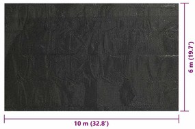 vidaXL Κάλυμμα Πισίνας Ορθογώνιο Μαύρο 1000x600 εκ. από Πολυαιθυλένιο