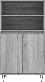 vidaXL Ντουλάπι Γκρι Sonoma 60 x 36 x 110 εκ. από Επεξεργασμένο Ξύλο