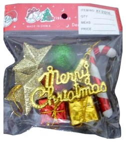 Σετ Χριστουγεννιάτικα στολίδια - 9pcs - 232168-232168