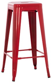 ΣΚΑΜΠΟ BAR ΜΕΤΑΛΛΙΚΟ MELITA ΣΕ ΚΟΚΚΙΝΟ HM8642.04 43x43x78Y εκ.