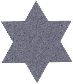 Σετ Χριστουγεννιάτικα Σουπλά Felt Star Grey 2x(40x40) - Nef Nef