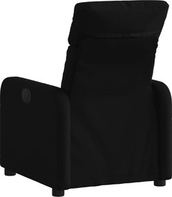 vidaXL Πολυθρόνα Ανακλινόμενη Μαύρη Υφασμάτινη