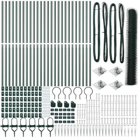 vidaXL Στύλος Περιφράξεων Πράσινο 50 x 1,4 μ (36 mm δίχτυ)