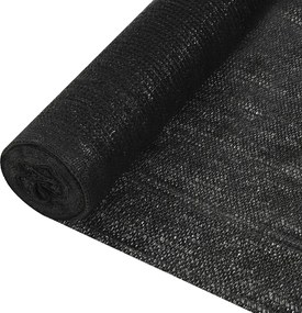 vidaXL Δίχτυ Σκίασης Μαύρο 2 x 50 μ. από HDPE 150 γρ./μ²