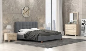 Κρεβάτι Ντυμένο Ν62 S για στρώμα 150χ200 υπέρδιπλο με επιλογή χρώματος