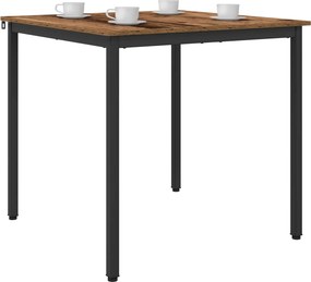 vidaXL Τραπεζαρίες 80 x 80 x 75 cm ΜΕΤΑΛΛΟ τετράγωνο