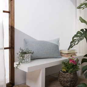 Μαξιλάρι Διακοσμητικό (Με Γέμιση) Tivoli 05 Blue Teoran 30X50 Βαμβάκι-Πολυέστερ